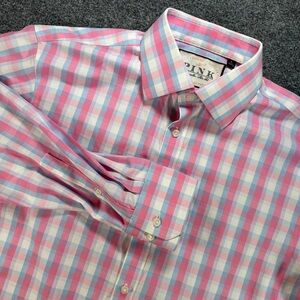 Thomas Pink Baldwin Check Traveller Dress Shirt Men’s 16 41